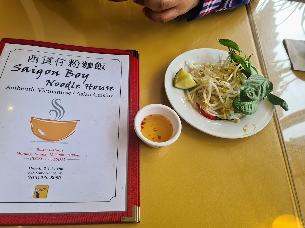 Saigon Boy Noodle House | 648 Somerset Street West, Ottawa, ON K1R 5K4, Canada | Phone: (613) 230-8080