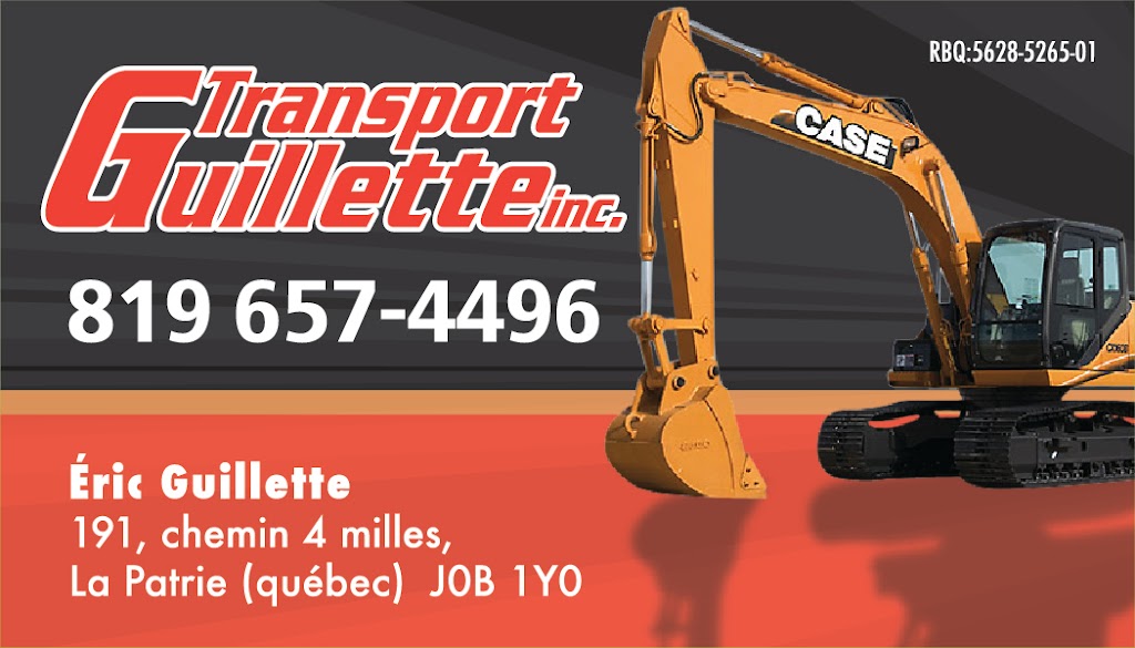 Transport Guillette inc. | 191 Chem. du Quatre Milles, La Patrie, QC J0B 1Y0, Canada | Phone: (819) 657-4496