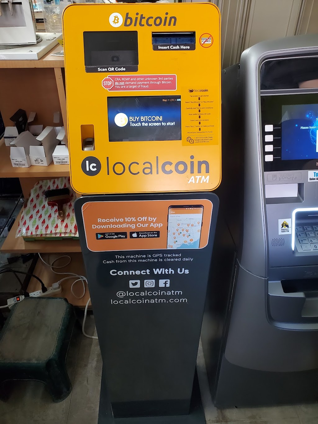 Localcoin Bitcoin ATM - Young Food Mart | 96 Young St, Winnipeg, MB R3C 1Y6, Canada | Phone: (877) 412-2646