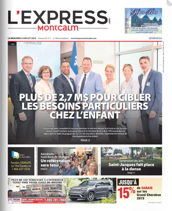 Journal LExpress Montcalm | 197 Rue Industrielle, Saint-Lin - Laurentides, QC J5M 2S9, Canada | Phone: (450) 439-2525