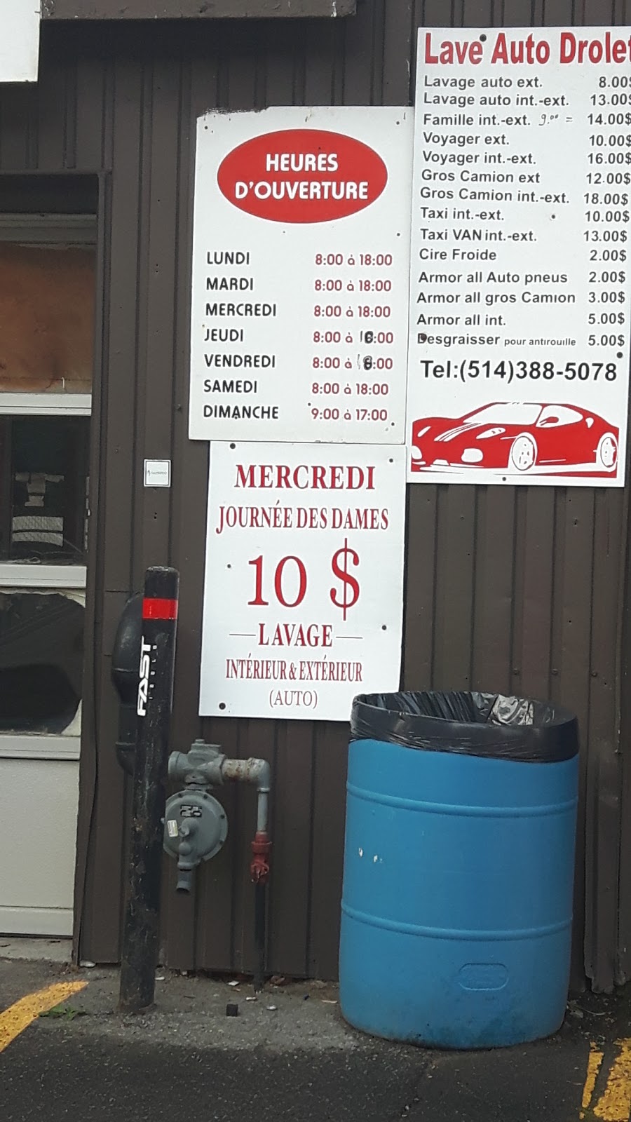 Lave Auto Drolet | 8060 Rue Drolet, Montréal, QC H2R 2C9, Canada | Phone: (514) 388-5078