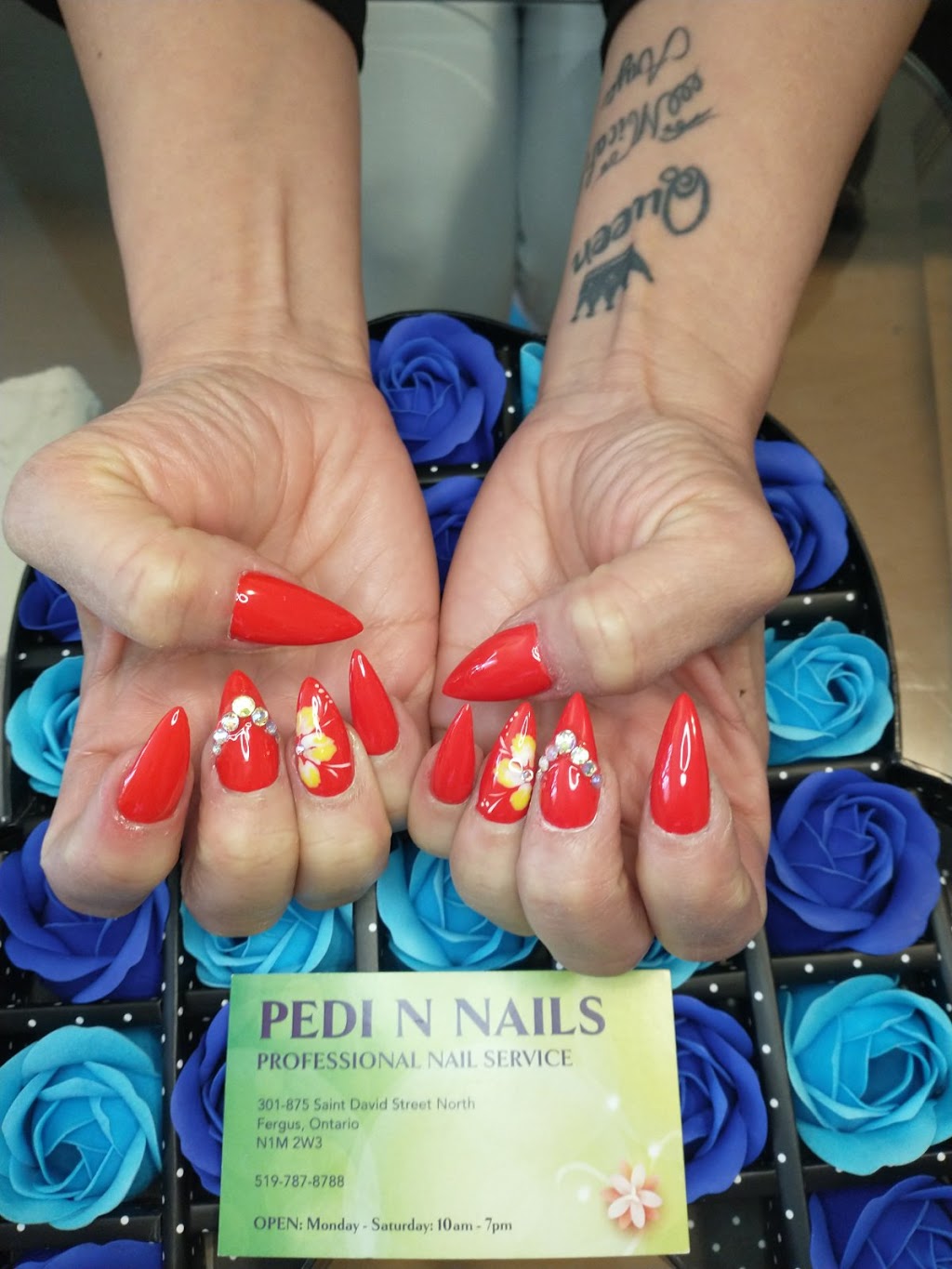 Pedi N Nails | 875 St David St N Unit 301, Fergus, ON N1M 2W3, Canada | Phone: (519) 787-8788
