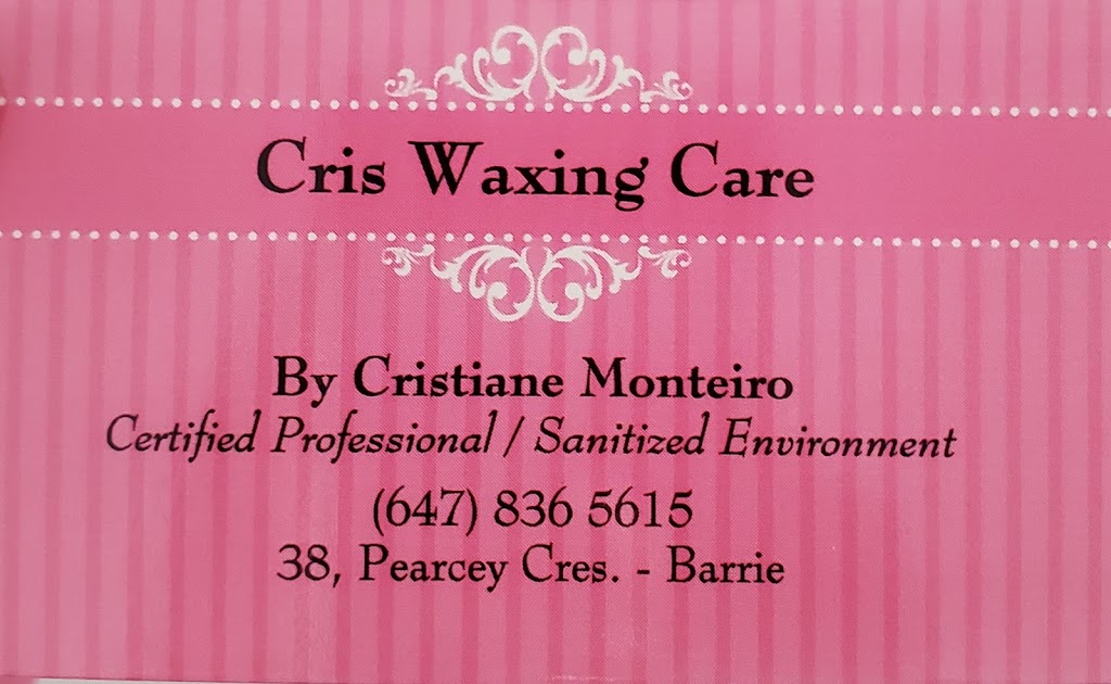 Cris Waxing Care | 38 Pearcey Cr, Barrie, ON L4N 6R8, Canada | Phone: (647) 836-5615