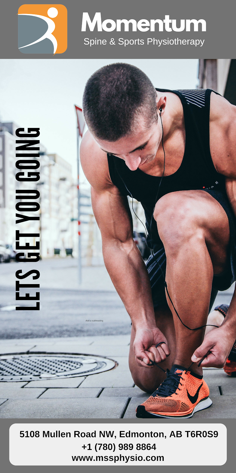 Momentum Spine and Sport Physiotherapy | 225 Carleton Dr, St. Albert, AB T8N 4J9, Canada | Phone: (780) 569-5455
