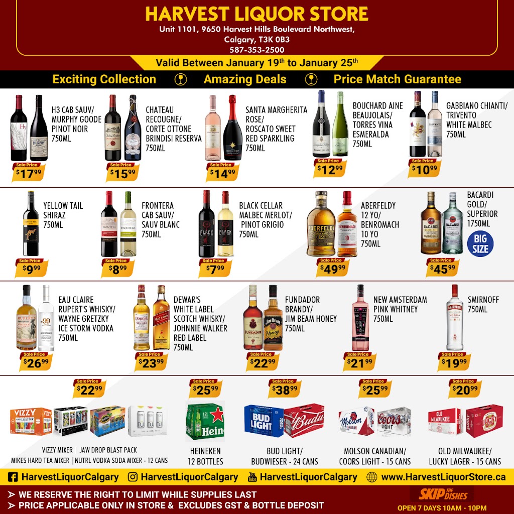 HARVEST LIQUOR | 9650 Harvest Hills Blvd N #1101, Calgary, AB T3K 0B3, Canada | Phone: (587) 353-2500