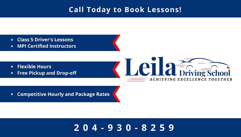 Leila Driving School | 175 Tennant Gate, Winnipeg, MB R2P 1X1, Canada | Phone: (204) 930-8259