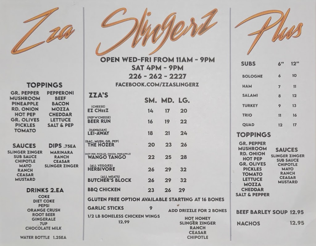 Slingerz | 119 King St, Hensall, ON N0M 1X0, Canada | Phone: (226) 262-2227