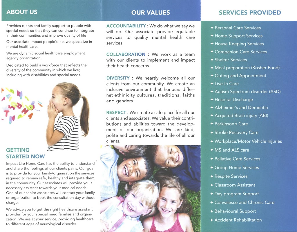 Impact Life Home Care Inc | 1270 Finch Ave W Unit 18, North York, ON M3J 3J7, Canada | Phone: (416) 546-9246