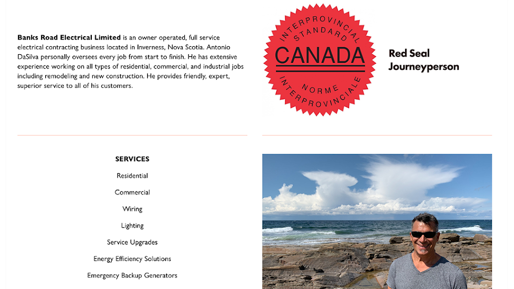 Banks Road Electrical Ltd | 304 Broad Cove Banks Rd, Inverness, NS B0E 1N0, Canada | Phone: (902) 258-5516