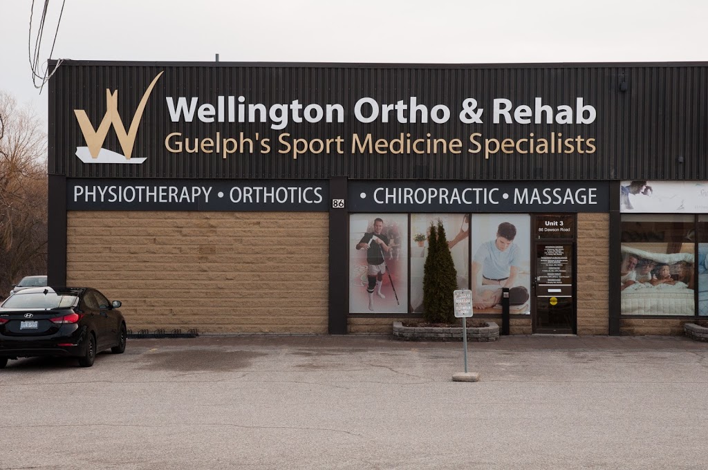Wellington Ortho & Rehab Associates | 86 Dawson Rd #3, Guelph, ON N1H 1A8, Canada | Phone: (519) 837-2020