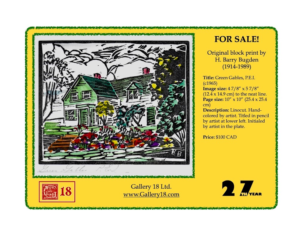 Gallery 18 | 71 River Rd 3 Wharf, Hill Subdivision - #10, Park Corner, PE C0B 1M0, Canada | Phone: (902) 315-3203