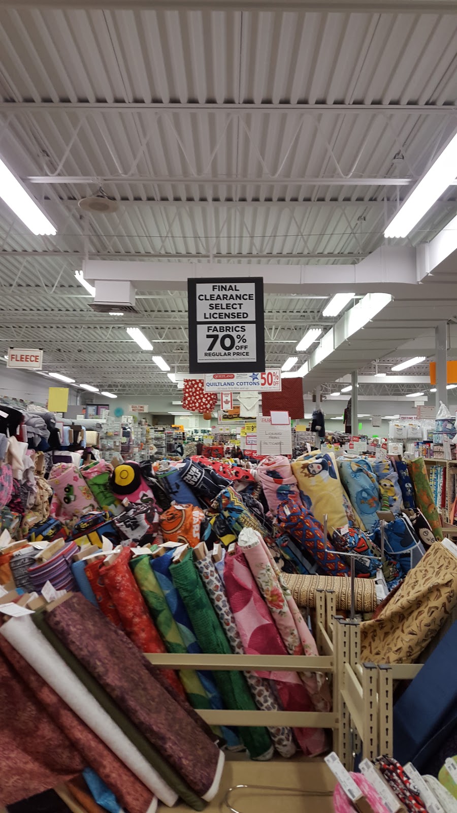 Fabricland | 1530 Regent Ave W, Winnipeg, MB R2C 3B4, Canada | Phone: (204) 661-6426