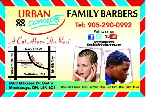Urban Concepts Family Barbers | 6900 Millcreek Dr #3, Mississauga, ON L5N 6C1, Canada | Phone: (905) 290-0992