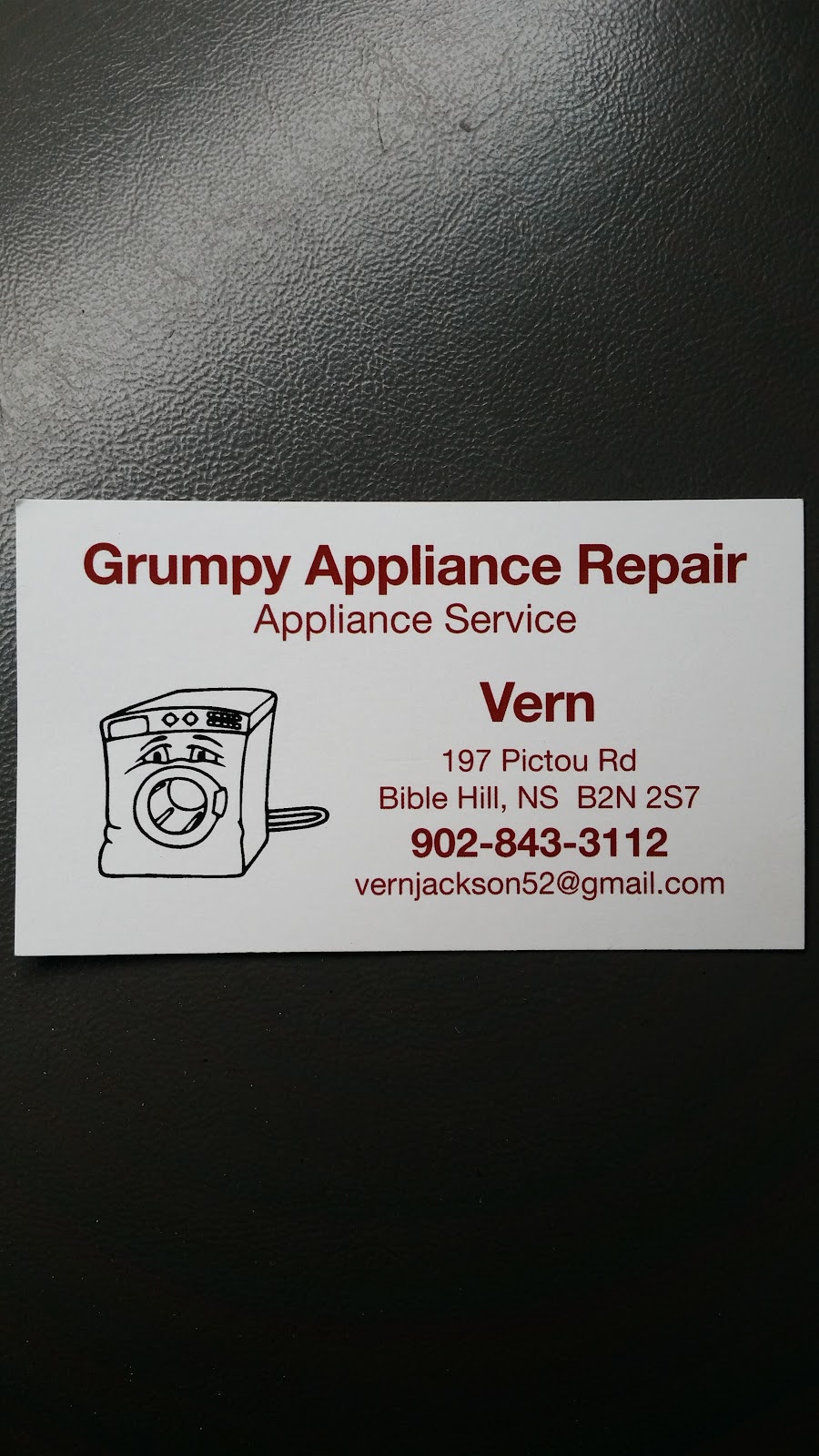Grumpy Appliance Repair | 197 Pictou Rd, Truro, NS B2N 2S7, Canada | Phone: (902) 843-3112