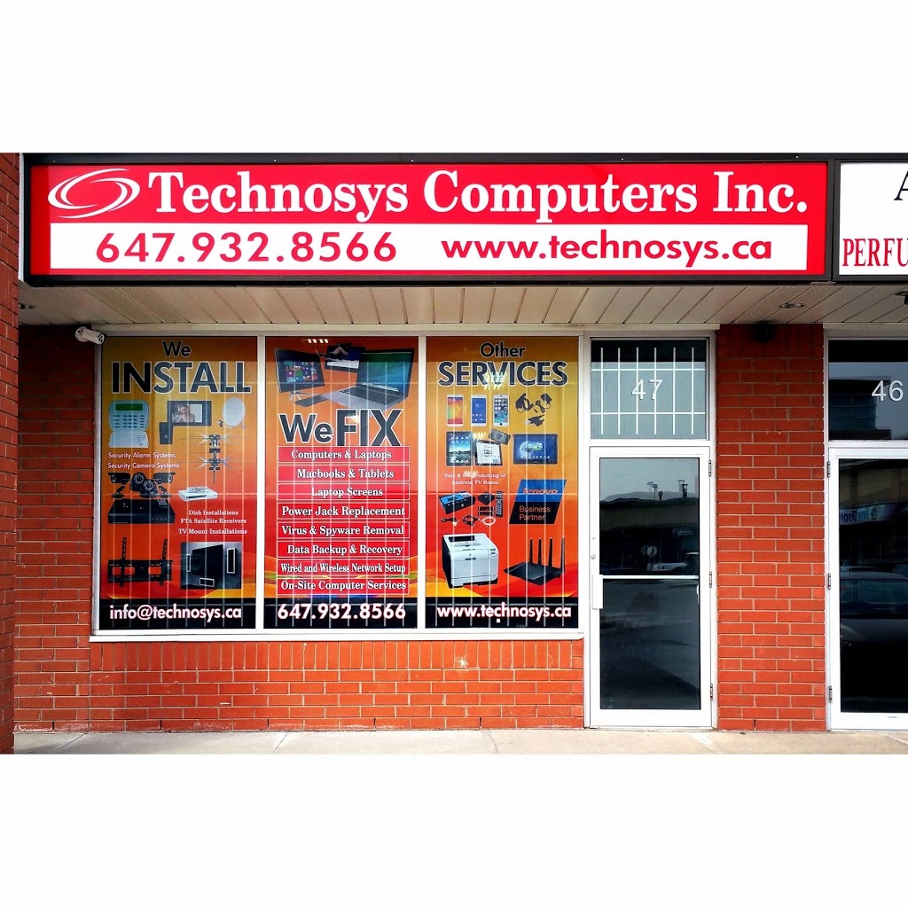 Technosys Computers Inc | 490 Chrysler Dr #45, Brampton, ON L6S 0C1, Canada | Phone: (647) 338-9000