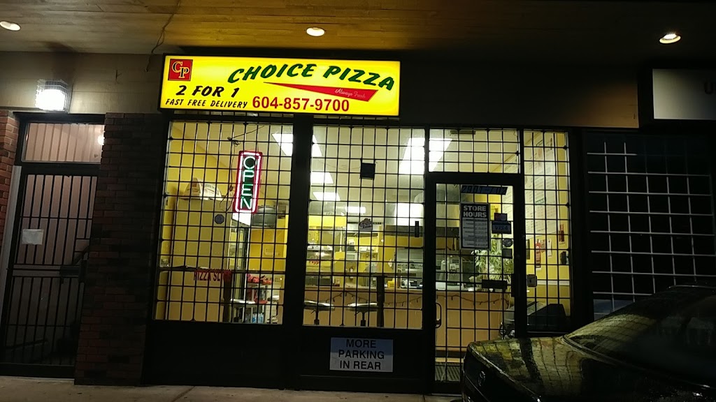 Choice Pizza Ltd | 2901 272 St #102, Aldergrove, BC V4W 3C4, Canada | Phone: (604) 857-9700