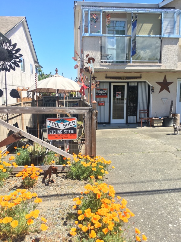 The Tool Shed Etching Studio | 8099 Queen St, Crofton, BC V9L 5W7, Canada | Phone: (250) 324-3318