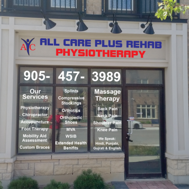 ALL CARE PLUS REHAB PHYSIOTHERAPY | 112 Inspire Blvd, Brampton, ON L6R 3X8, Canada | Phone: (905) 457-3989