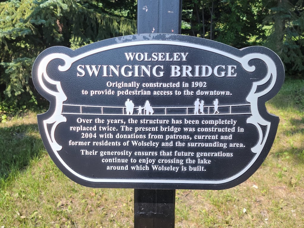 Wolseley Swinging Bridge | 208 Sherbrooke St, Wolseley, SK S0G 5H0, Canada | Phone: (306) 698-2477