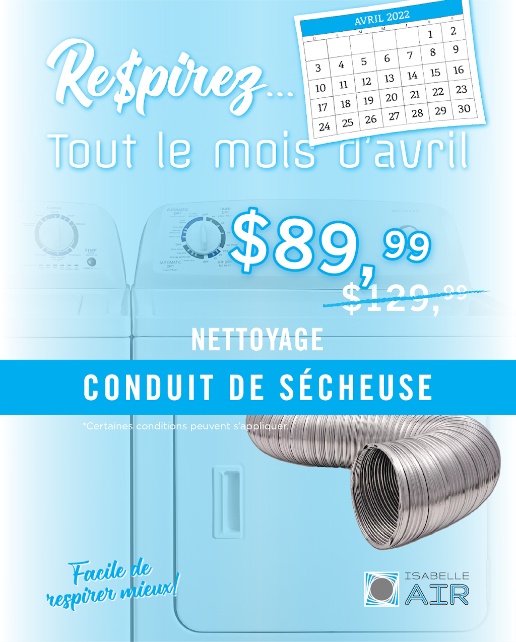 Isabelle air | 131 Rue Fontaine, Saint-Jean-sur-Richelieu, QC J2Y 1G6, Canada | Phone: (514) 432-7636