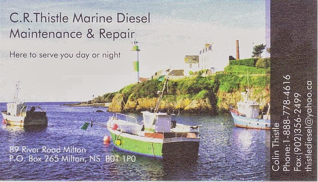 C.R. Thistle Marine Diesel Maintenance & Repair | 89 River Rd, Milton, NS B0T 1P0, Canada | Phone: (888) 778-4616