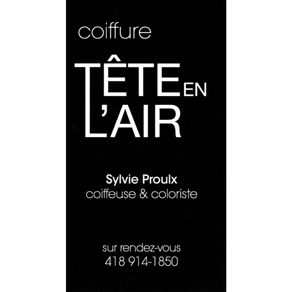 Coiffure Tête en lAir | 1528 Rue Saint Cyrille, LAncienne-Lorette, QC G2E 3G9, Canada | Phone: (418) 914-1850