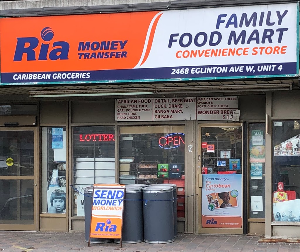 Family Food Mart | convenience store | 2468 Eglinton Ave W #4, York, ON M6M 5E2, Canada | 6473481919 OR +1 647-348-1919