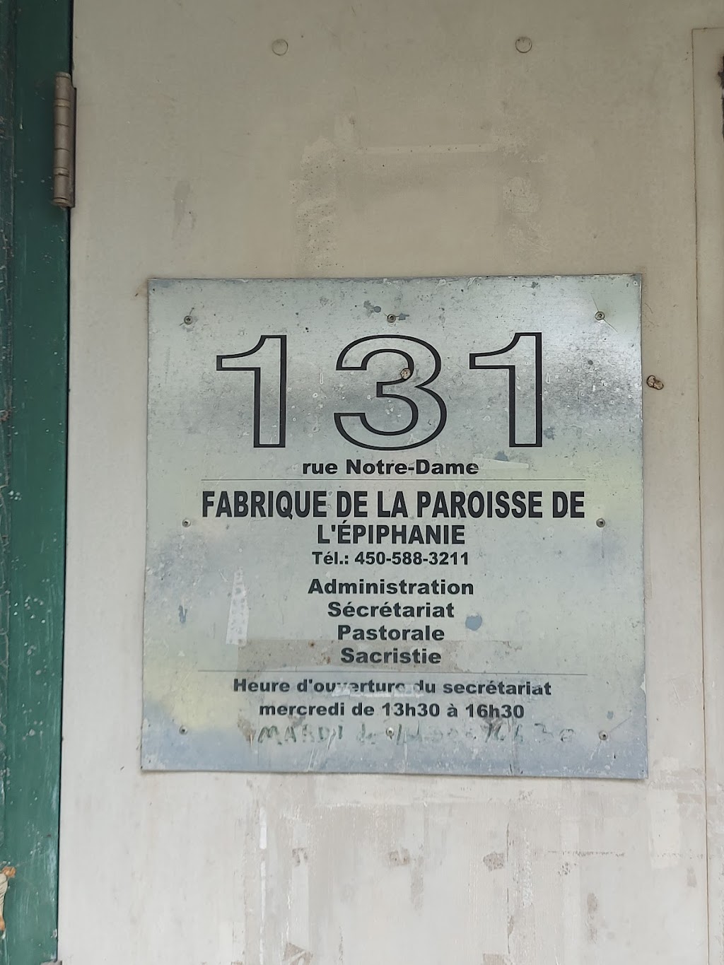 Presbytère LEpiphanie | 133 Rue Notre Dame, LÉpiphanie, QC J5X 2V8, Canada | Phone: (450) 588-3211