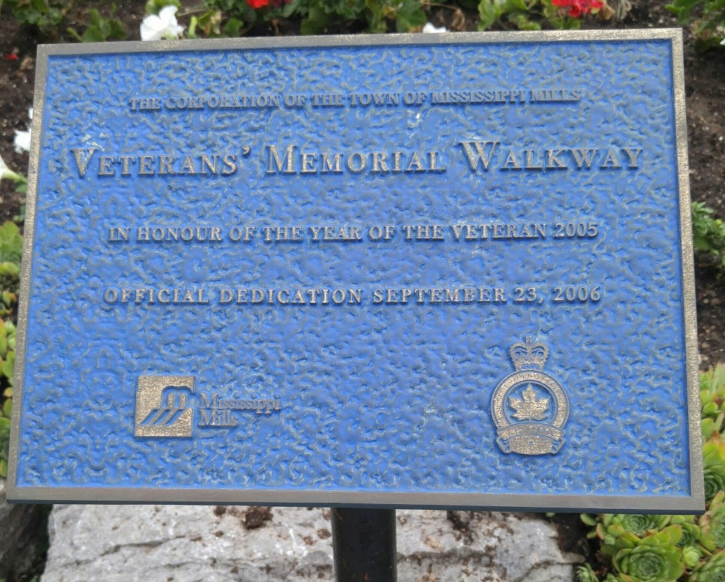 Veterans Walkway / Cenotaph | 3131 Old Perth Rd, Almonte, ON K0A 1A0, Canada | Phone: (613) 256-2064