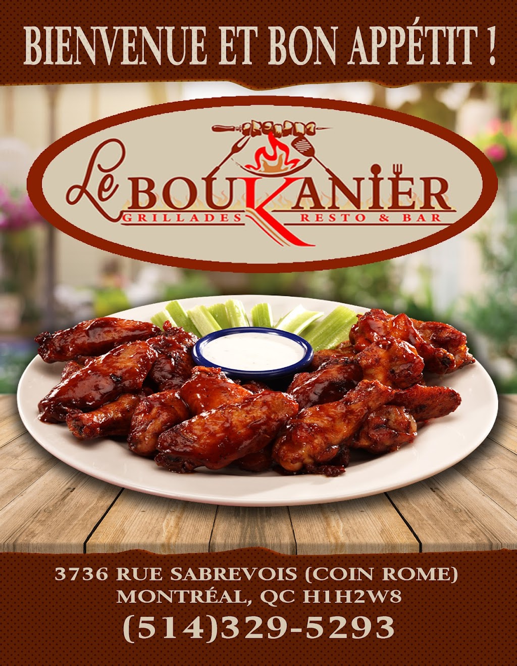 Le Boukanier Grillades & Resto-Bar | 3736 Rue Sabrevois, Montréal-Nord, QC H1H 2W8, Canada | Phone: (514) 329-5293