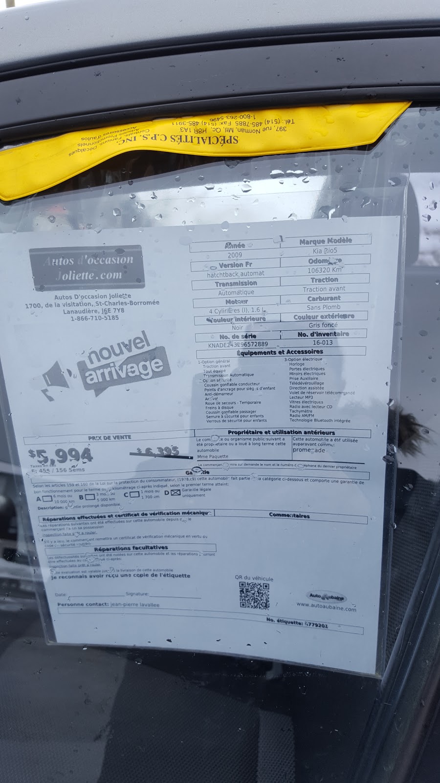Autos Doccasion Joliette | 1700 Rue Visitation, Saint-Charles-Borromée, QC J6E 7Y8, Canada | Phone: (450) 394-4001