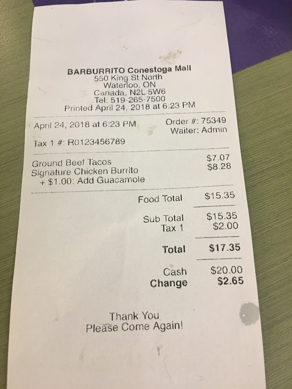 barBURRITO | 550 King St N, Waterloo, ON N2L 5W6, Canada | Phone: (519) 884-5590