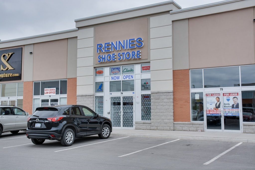 Rennies Shoe Store | 100 Maritime Ontario Blvd Unit #74, Brampton, ON L6S 0E7, Canada | Phone: (905) 799-7773