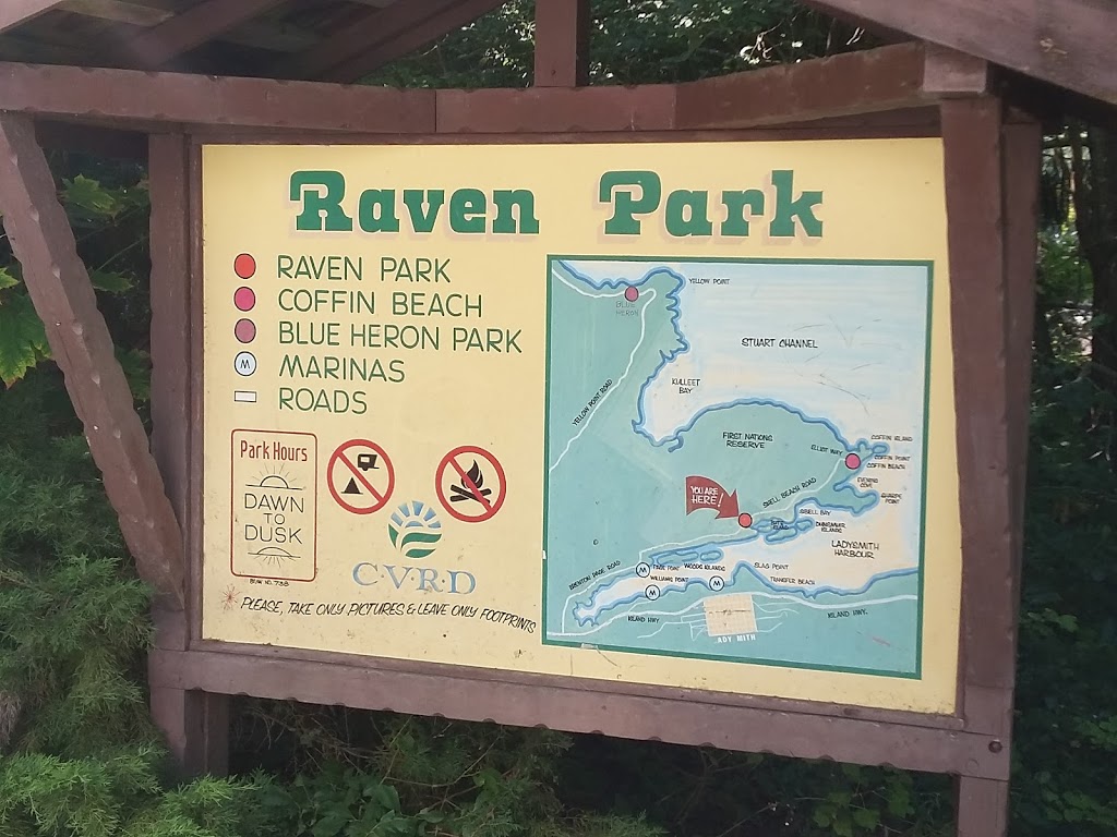 Raven Park | Shell Beach Rd, Ladysmith, BC V9G 1M8, Canada | Phone: (250) 746-2620