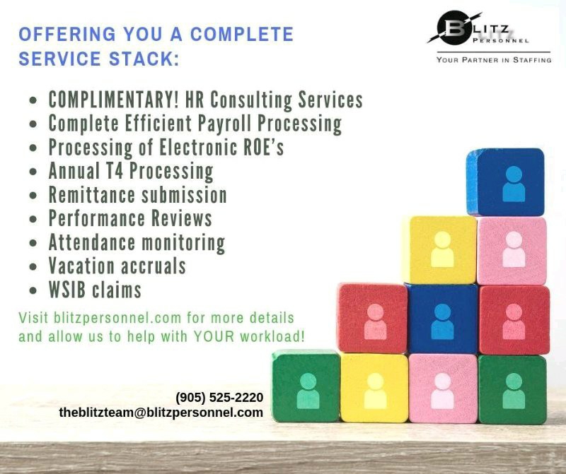Blitz Personnel | 80 King St E Unit 204, Stoney Creek, ON L8G 1K2, Canada | Phone: (905) 525-2220