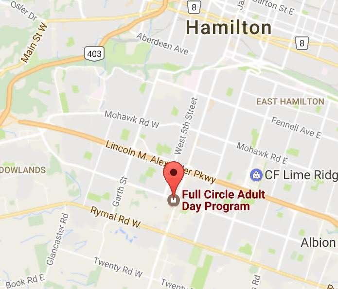 Full Circle Adult Day Program | 21 Stone Church Rd W, Hamilton, ON L9B 1A1, Canada | Phone: (905) 902-1629