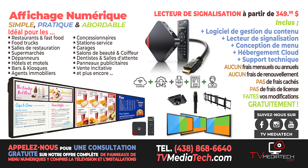 TV Mediatech | 1220 Rue de Beauharnois O suite 109, Montréal, QC H4N 1J5, Canada | Phone: (438) 868-6640