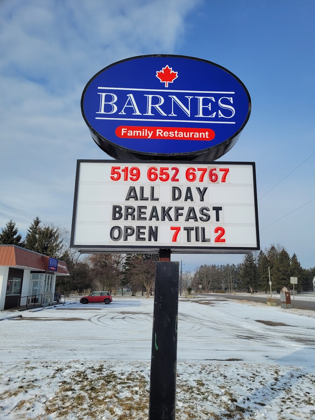 Barnes Family Restaurant | 7447 Longwoods Rd, London, ON N6P 1L2, Canada | Phone: (519) 652-6767