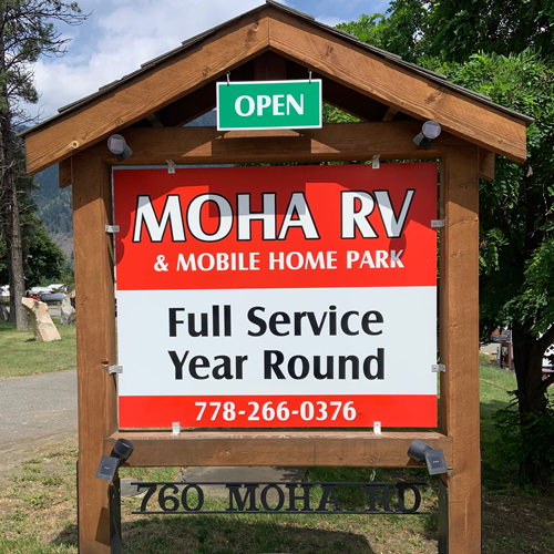 Moha RV & Mobile Home Park | 760 Moha Rd, Lillooet, BC V0K 1V0, Canada | Phone: (778) 266-0376