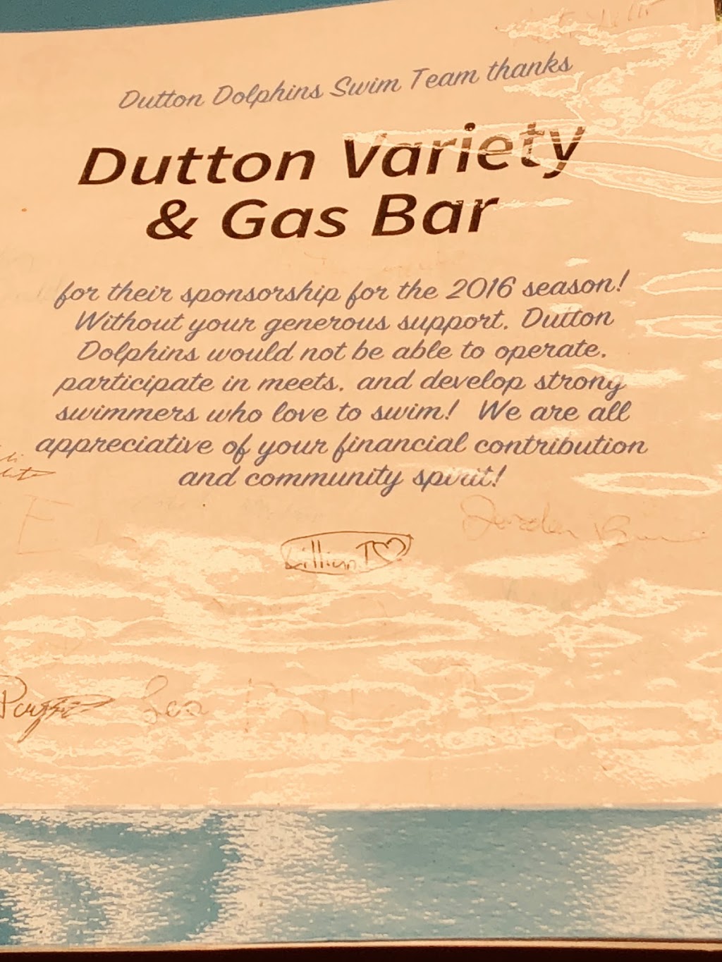 Dutton Variety & Gas Bar Inc | 197 Currie Rd, Dutton, ON N0L 1J0, Canada | Phone: (519) 762-2710