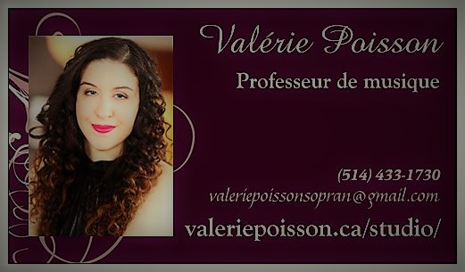 Online Music lesson and shows / cours de musique, Valérie Poisso | 7059 Rue de la Roche, Montréal, QC H2S 2E6, Canada | Phone: (514) 433-1730