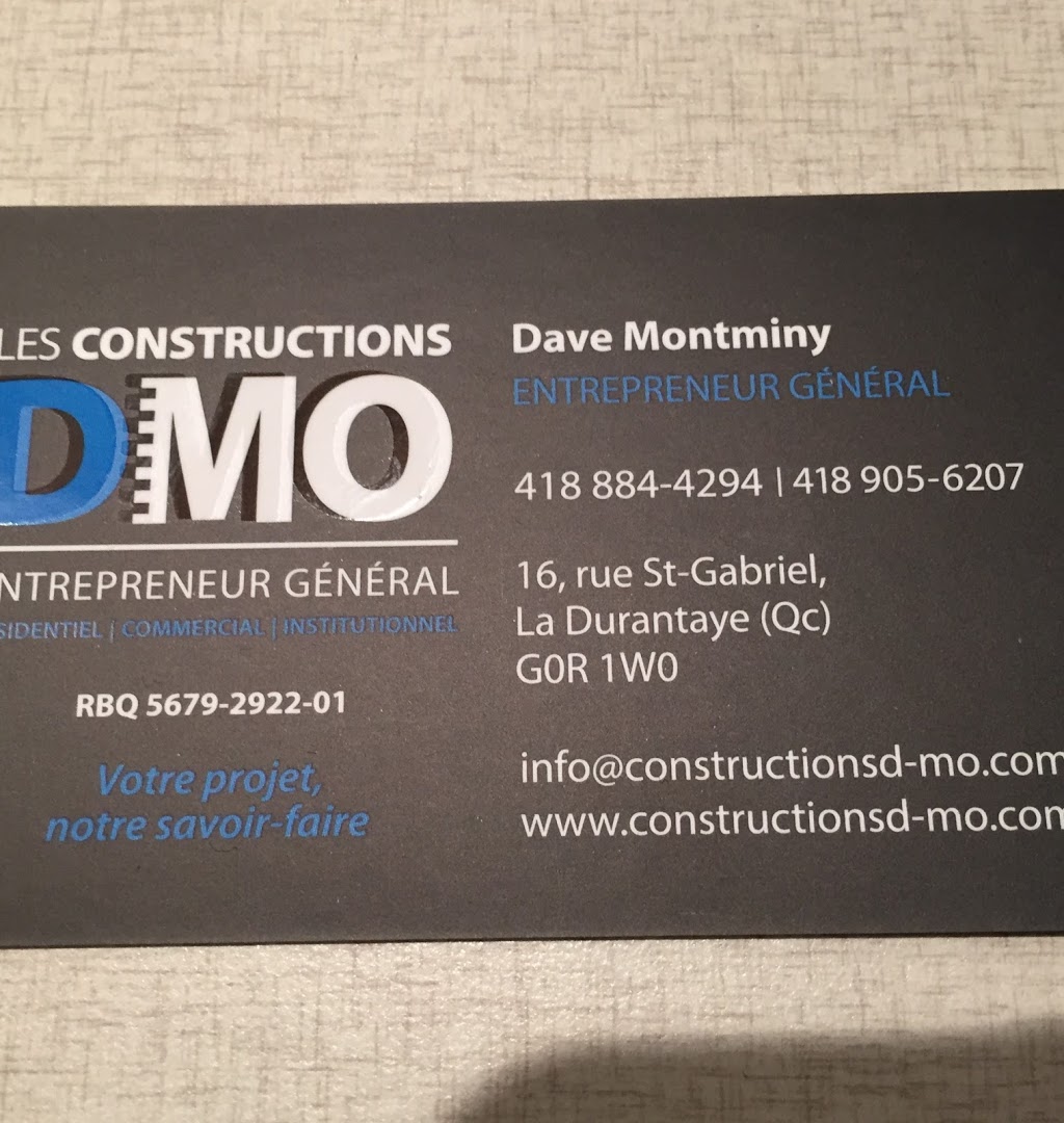 Les constructions D-MO inc | 16 Rue Saint-Gabriel, La Durantaye, QC G0R 1W0, Canada | Phone: (418) 905-6207