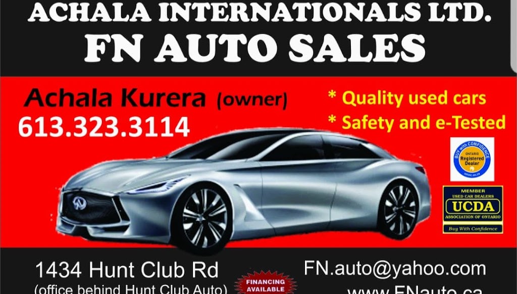 FN Auto Sales | 1434 Hunt Club Rd, Ottawa, ON K1T 1M6, Canada | Phone: (613) 323-3114