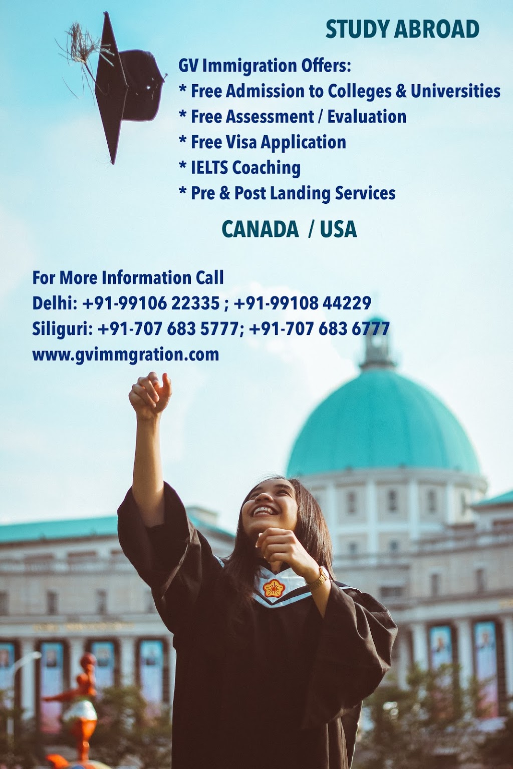 Global Vision Immigration Inc | 60 Queen St E # 206, Brampton, ON L6V 1A9, Canada | Phone: (647) 342-8346