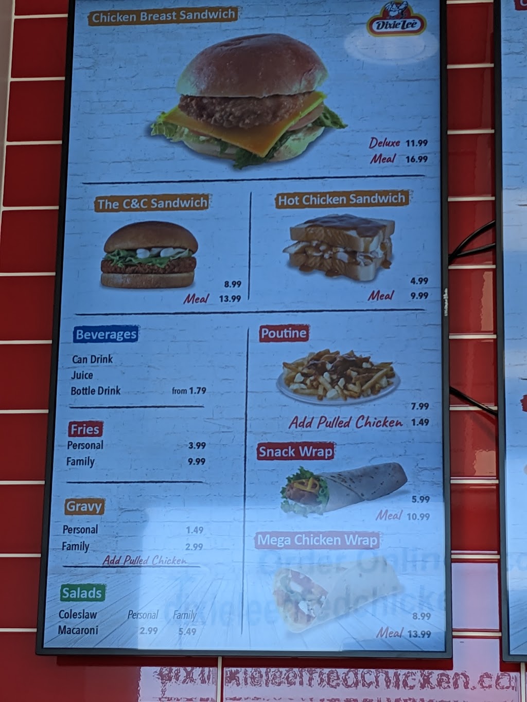 Dixie Lee Fried Chicken | Best Fast Food Restaurant | 3715 47 Ave #600, Sylvan Lake, AB T4S 0C8, Canada | Phone: (587) 853-6653