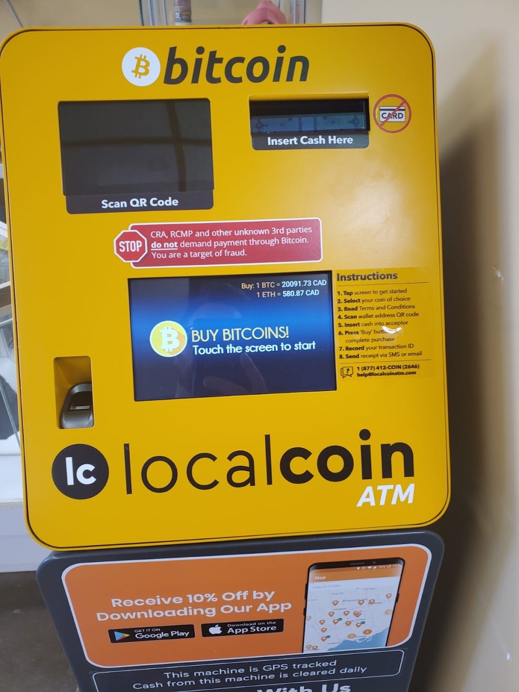 Localcoin Bitcoin ATM - LA Convenience | 1102 3 Ave S, Lethbridge, AB T1J 0J6, Canada | Phone: (877) 412-2646