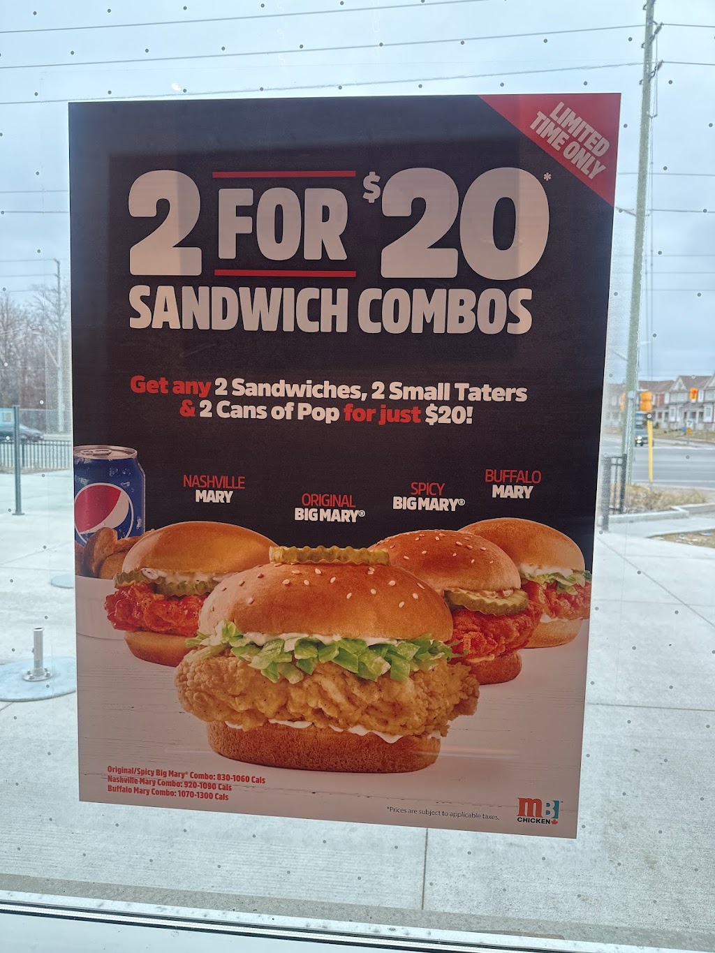 Mary Browns Chicken | 241 Trade Valley Dr building 2, Unit 1, Vaughan, ON L4H 3N5, Canada | Phone: (905) 851-3444
