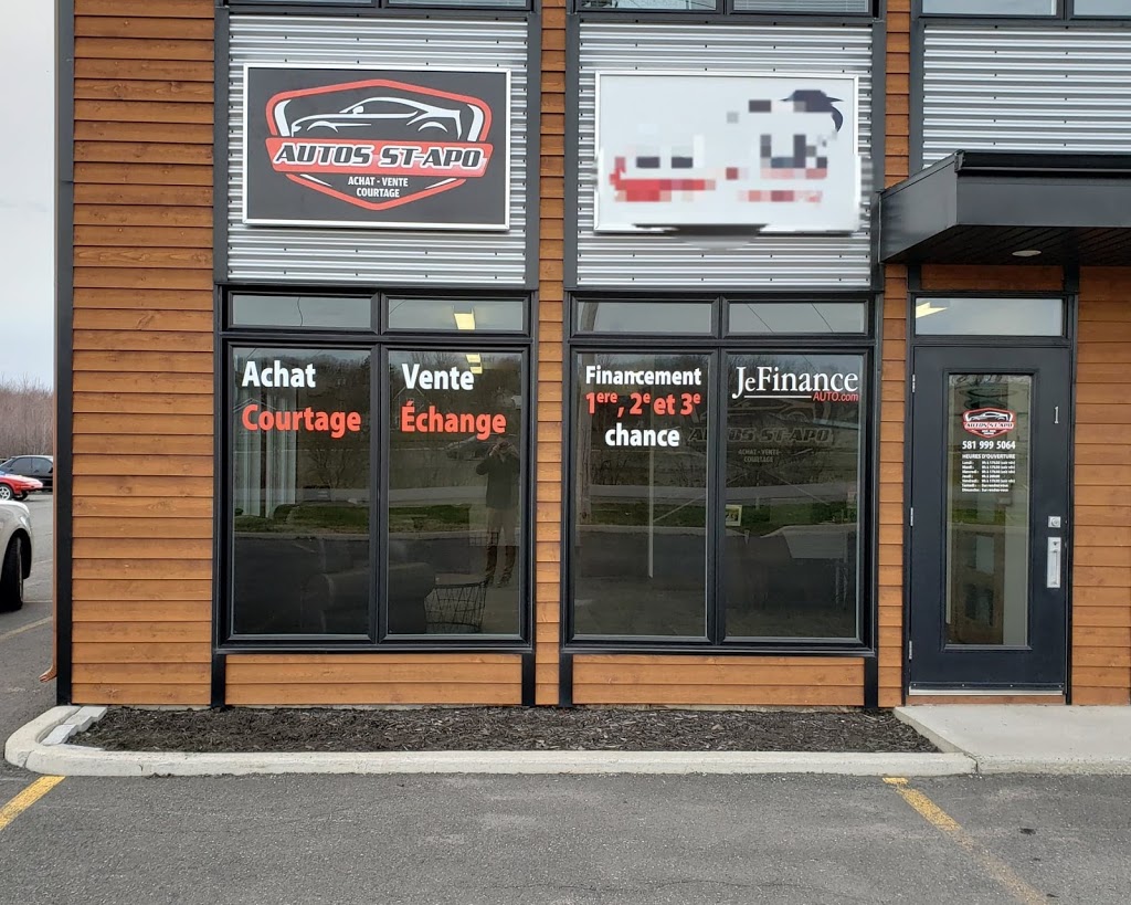 Autos St-Apo | 324 Rue Laurier Bureau 1, Saint-Apollinaire, QC G0S 2E0, Canada | Phone: (581) 999-5064