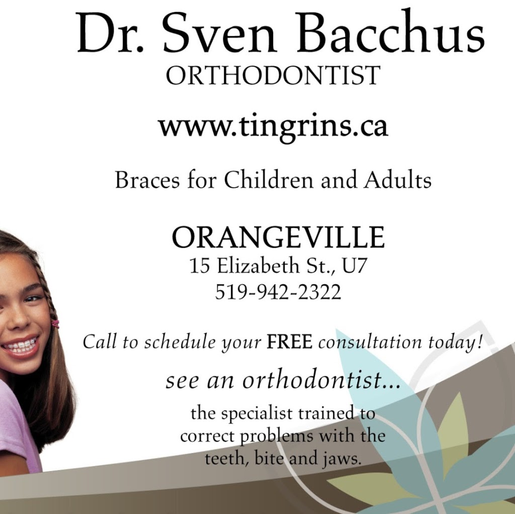 Orthdontics at Tin Grins (Dr. Sven Bacchus) | dentist | 15 Elizabeth St, Orangeville, ON L9W 3X3, Canada | 5199422322 OR +1 519-942-2322