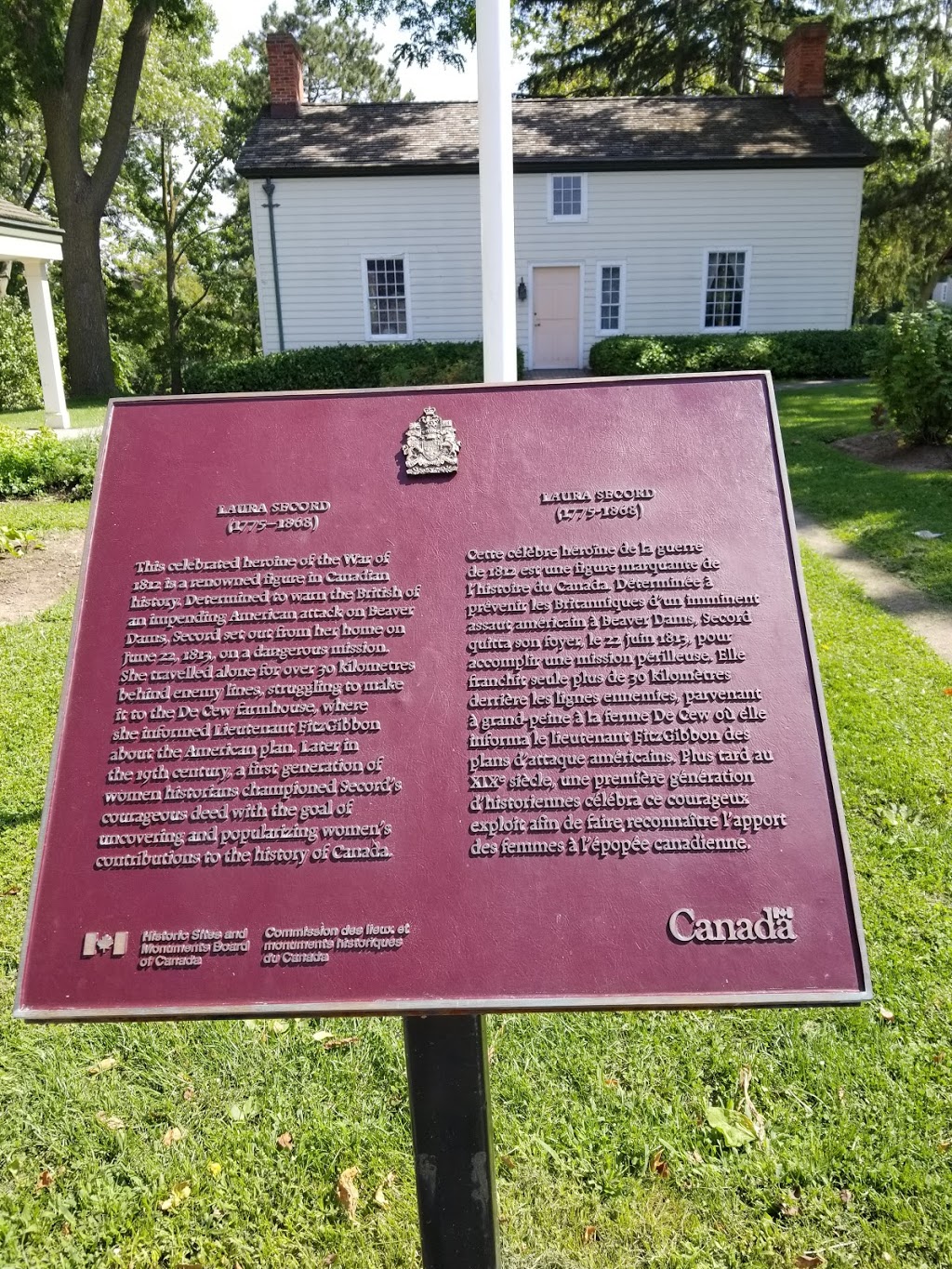 Laura Secord Homestead 29 Queenston St, Queenston, ON L2E 6T2, Canada